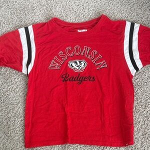 Red Wisconsin Badgers Tee